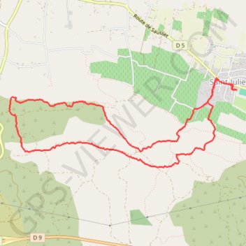 Saint-Julien-Stade GPS track, route, trail
