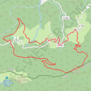 Pyrénées Comminges - La croix de Guéret GPS track, route, trail