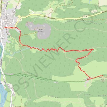 Montagne du Rey depuis Louvie-Juzon GPS track, route, trail