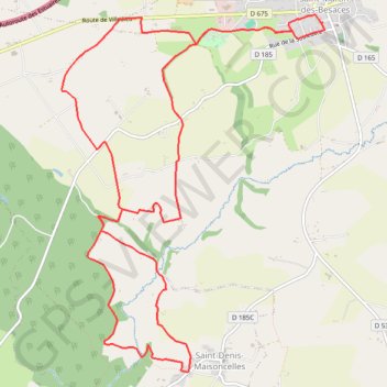 La Besace Nature 14K GPS track, route, trail