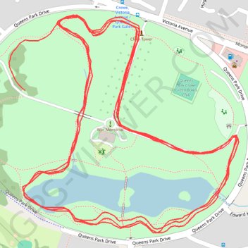 Crewe Parkrun GPS track, route, trail