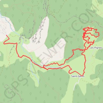 Combe de Saint Genis (Vercors) GPS track, route, trail