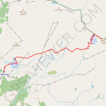 Ascension de la Bella Tolla GPS track, route, trail