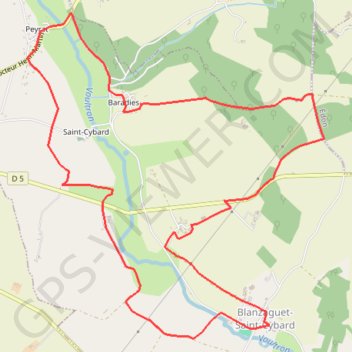 Circuit Blanzaguet-Le Peyrat GPS track, route, trail