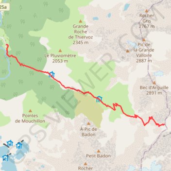 Col de la Croix GPS track, route, trail