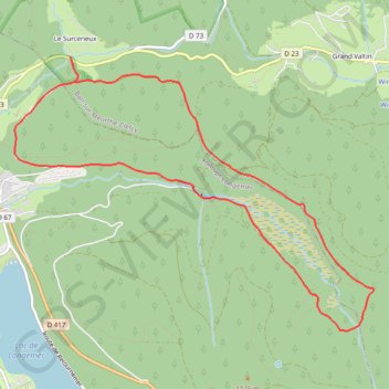 Tour de la Vallée de Belbriette GPS track, route, trail