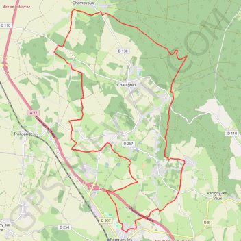 Pougues-les-Eaux GPS track, route, trail