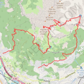 Aiguille de Varan GPS track, route, trail