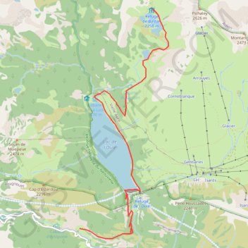 Refuge de Bastan GPS track, route, trail