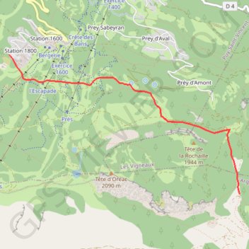 La Pousterle GPS track, route, trail