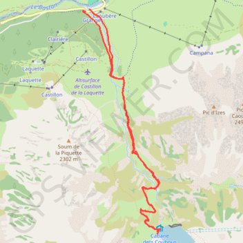 Lac Dets Coubous GPS track, route, trail