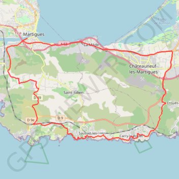 Tour Martigues GPS track, route, trail