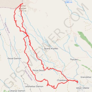 Punta Leissè di Vertosan GPS track, route, trail