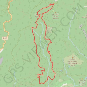 Esterel le pic de l'Aigre GPS track, route, trail