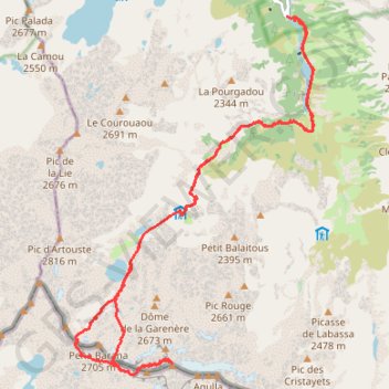 Balaïtous GPS track, route, trail