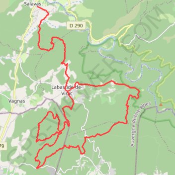 Circuit VTT Raid Nature Vallon GPS track, route, trail