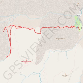 Landmannalaugar GPS track, route, trail