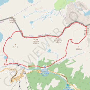Pic du Port ou de Font Blanca GPS track, route, trail