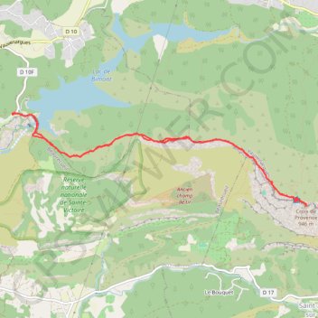 Barrage de Bimont GPS track, route, trail
