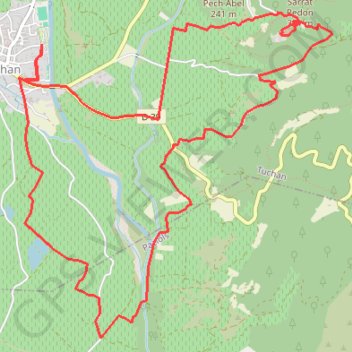 Tuchan Château d'Aguilar GPS track, route, trail