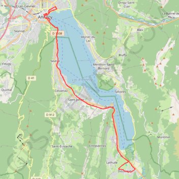 Marathon d'Annecy GPS track, route, trail
