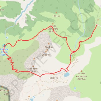 Cabane d'Aula GPS track, route, trail