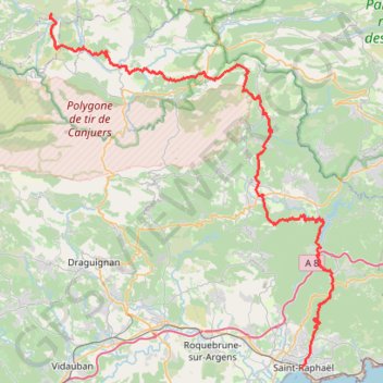 Saint-Raphaël - Rougon GPS track, route, trail