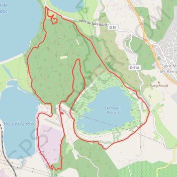 Saint-Blaise et les Étangs GPS track, route, trail