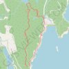 Loop hike via The Beehive, The Bowl, Gorham Mountain and Ocean Path in Acadia National Park GPS track, route, trail