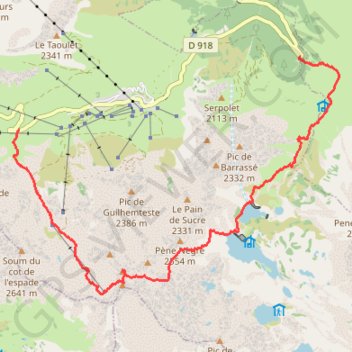 Pic des Quatre Termes en boucle par Gréziolles GPS track, route, trail