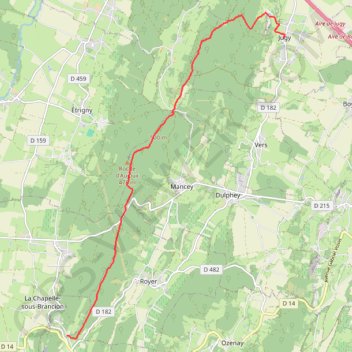 Rando Brancion Jugy GPS track, route, trail
