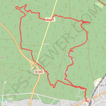 Fontainebleau Tour Denecourt GPS track, route, trail