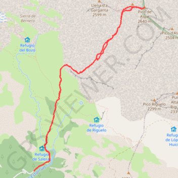 Pico de Aspe GPS track, route, trail
