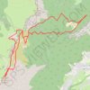 Pierre Vivari - Rochers de l'Ours depuis Saint Ange (Vercors) GPS track, route, trail