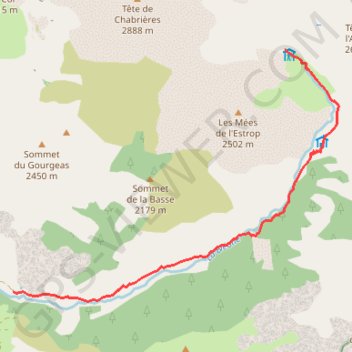 Refuge de l'Estro GPS track, route, trail