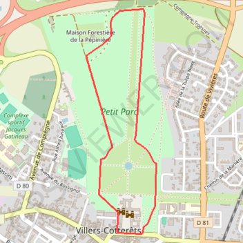 Le Parc de Mon Plaisir GPS track, route, trail