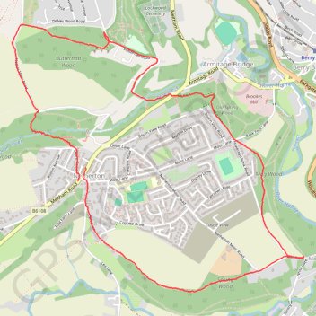 Netherton woods circular GPS track, route, trail
