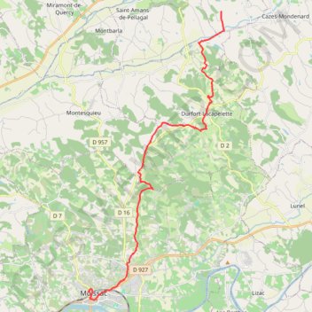 Parry - Moissac GPS track, route, trail