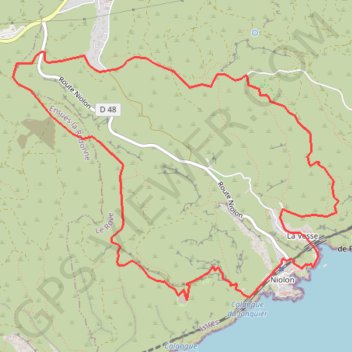 L'estaque - Fort de Niolon GPS track, route, trail