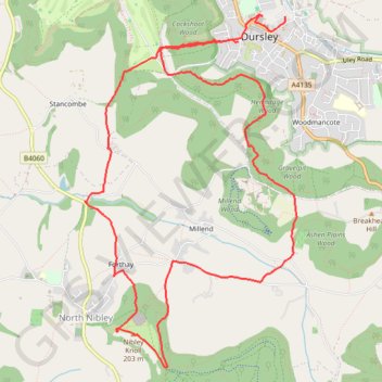 Tyndale from Dursley GPS track, route, trail