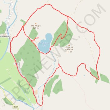 EMTB Gravel: Auchintaple Loch Loop GPS track, route, trail