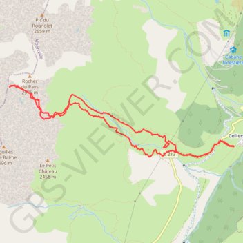 Le Col François (Lauzière) GPS track, route, trail