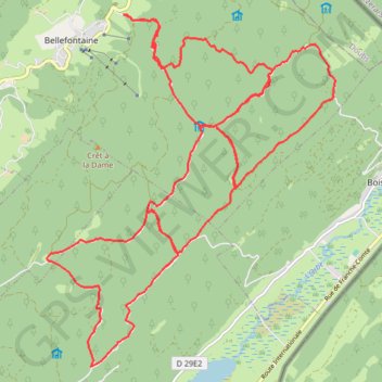 Station des Rousses : le massif du Risoux GPS track, route, trail