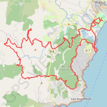 Roc d'Azur GPS track, route, trail