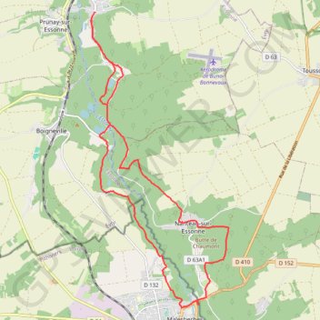 Buno-Bonnevaux GPS track, route, trail