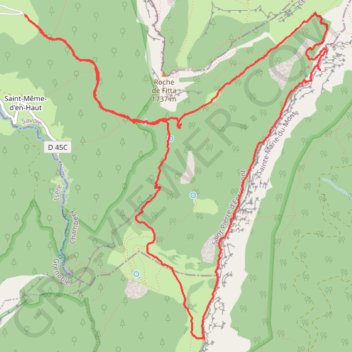 Défilé Magique et Tunnel du Trèfle GPS track, route, trail