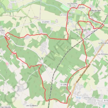 Circuit de l'Aqueduc - Le Douhet GPS track, route, trail