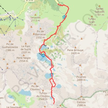 Col de Bastanet par le nord GPS track, route, trail