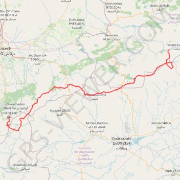 Grande Traversée de l'Atlas Marocain GPS track, route, trail