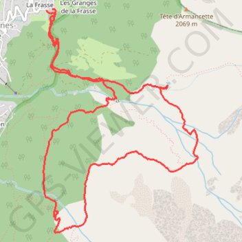 Lac et combe d'Armancette GPS track, route, trail